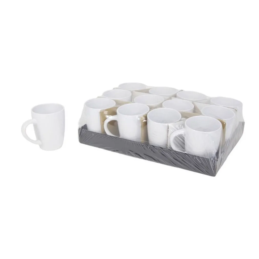 TAZZA TAZZONE IN CERAMICA BIANCA LATTE TISANA COLAZIONE MUG CON MANICO 191836