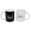 TAZZA TAZZONE MUG IN CERAMICA DECORATA SCRITTA "WITH LOVE" LATTE COLAZIONE 211165