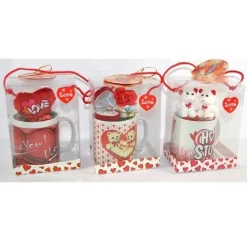 TAZZONE TAZZA CON IDEE REGALI SAN VALENTINO 11X8X15CM CONFEZIONE IN VARI MODELLI