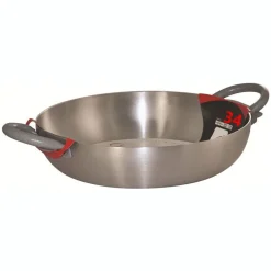 TEGAME IN ALLUMINIO PENTOLA CON DOPPIO MANICO SOFT TOUCH ERGONOMICI DA Ø22 A 40CM CUCINA