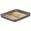 TEGLIA QUADRA BASSA PIZZA 35X35XH3CM FORNO RIVESTIMENTO ANTIADERENTE ANTIGRAFFIO 036879M