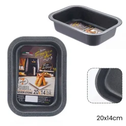 TEGLIA RETTANGOLARE LASAGNERA ALTA 20X14XH5CM PER FRIGGITRICE AD ARIA FORNO 054064