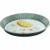 TEGLIA STAMPO CROSTATA TONDA CON BORDO FESTONATA Ø28-32 CM ANTIADERENTE ANTIGRAFFIO
