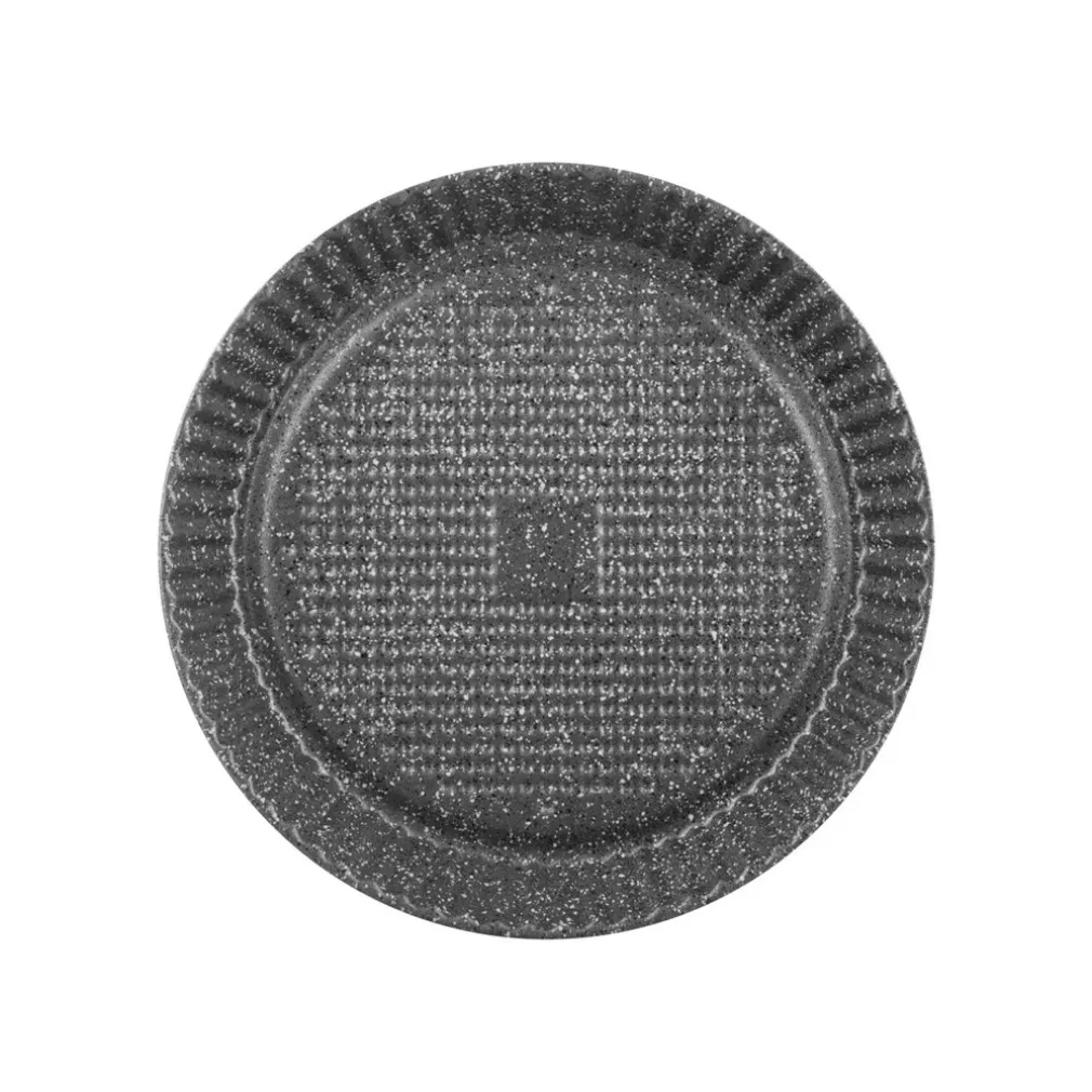 TEGLIA STAMPO CROSTATA TONDA CON BORDO FESTONATA Ø28-32 CM ANTIADERENTE ANTIGRAFFIO