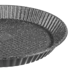 TEGLIA STAMPO CROSTATA TONDA CON BORDO FESTONATA Ø28-32 CM ANTIADERENTE ANTIGRAFFIO