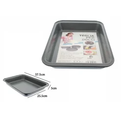 TEGLIA TORTIERA ANTIADERENTE RETTANGOLARE FORNO DOLCE SALATO 25.5X37.5X5CM 59954