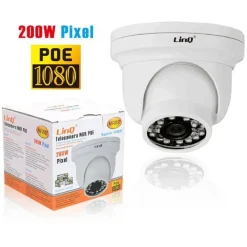TELECAMERA DI SICUREZZA SOFFITTO POE 2MPX AHD-2037 12LED 24 INFRAROSSI 200W IP66