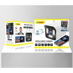 TELECAMERA DI SORVEGLIANZA SICUREZZA Q-S702 IP WIFI 2K HD PER TELEFONI CELLULARI