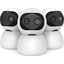 TELECAMERA DI SORVEGLIANZA INTELLIGENTE IP WIFI 2K HD 8 LED A INFRAROSSI Q-S2099