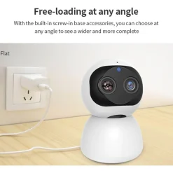 TELECAMERA DI SORVEGLIANZA INTELLIGENTE IP WIFI 2K HD 8 LED A INFRAROSSI Q-S2099