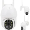 TELECAMERA DI SORVEGLIANZA DI SICUREZZA INTELLIGENTE DI RETE HD WIFI 5.0MP Q-S66