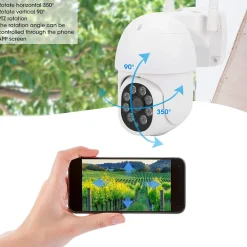 TELECAMERA DI SORVEGLIANZA DI SICUREZZA INTELLIGENTE DI RETE HD WIFI 5.0MP Q-S66