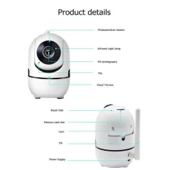 TELECAMERA IP CON RILEVAMENTO MOVIMENTO Q-SX910 1080P WIRELESS CLOUD NANNY CAM