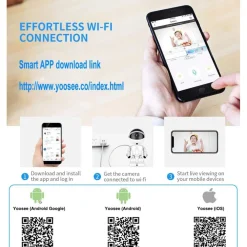 TELECAMERA IP SORVEGLIANZA ROBOT Q-S39 5.0 MP ROBOT SMART CAMERA 1080P SICUREZZA