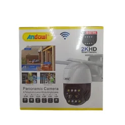 TELECAMERA PANORAMICA DI SICUREZZA IP 2KHD WIFI AI DOME 360° IMPERMEABILE Q-S700