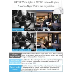 TELECAMERA PTZ PANORAMICA SMART IP 1080P Q-S902 WIFI 2K HD SORVEGLIANZA SICUREZZA