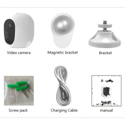 TELECAMERA SORVEGLIANZA IP WIFI IMPERMEABILE VISIONE NOTTURNA HD ESTERNI Q-S703