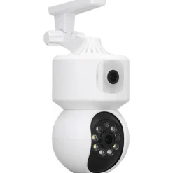TELECAMERA WI-FI DOPPIA VIDEOCAMERA DI SORVEGLIANZA MOTORIZZATA 360° IP44 APP