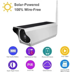 TELECAMERA WIFI PER ESTERNI CON PANNELLO SOLARE PER UTILIZZO CONTINUO CW489