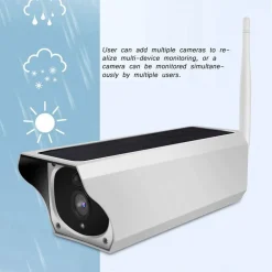 TELECAMERA WIFI PER ESTERNI CON PANNELLO SOLARE PER UTILIZZO CONTINUO CW489
