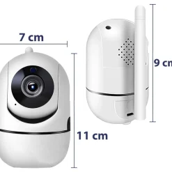 TELECAMERA WI-FI VIDEOCAMERA DI SORVEGLIANZA ROTAZIONE 360° IP CAM BABY MONITOR