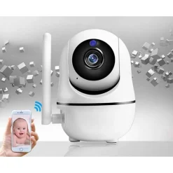 TELECAMERA WI-FI VIDEOCAMERA DI SORVEGLIANZA ROTAZIONE 360° IP CAM BABY MONITOR