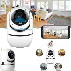 TELECAMERA WI-FI VIDEOCAMERA DI SORVEGLIANZA ROTAZIONE 360° IP CAM BABY MONITOR