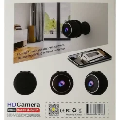 TELECAMERA WIRELESS CAMERA HD SMART LIFE Q-S701 RICARICABILE CASA INTERNI ESTERNI