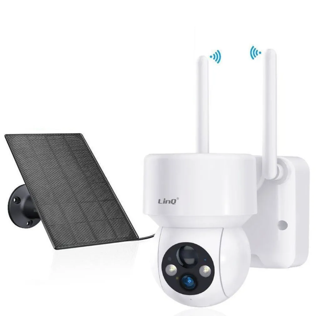 TELECAMERA WIRELESS RICARICABILE A PANNELLO SOLARE 300W HD PIXEL FULL HD 1080 AHD5007