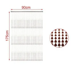 TENDA A FILI CON PERLINE COLORATE SUPPORTO PER PORTA 90X175 CM MOSCHIERA 2002913