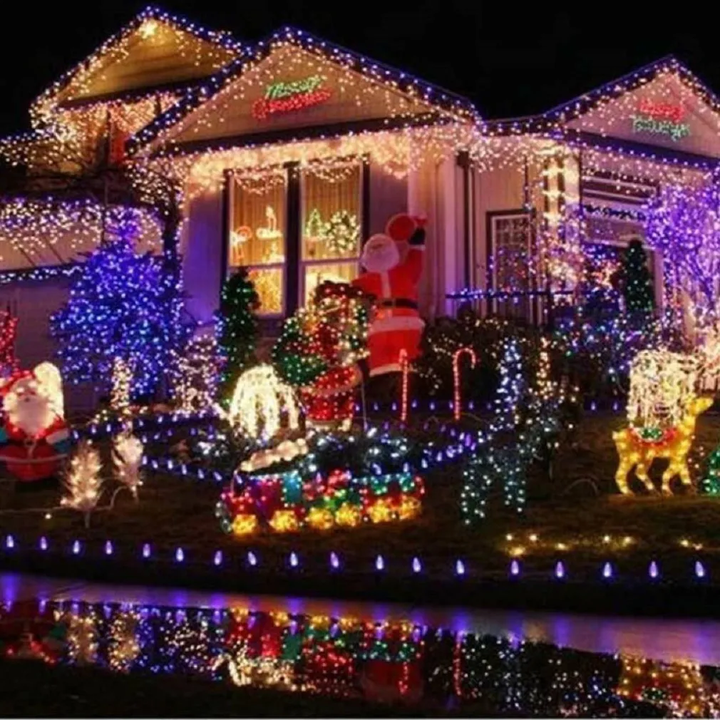 TENDA CASCATA LUMINOSA MULTICOLORE 510X90 CM PROLUNGABILE FINO A 15MT 189 LED