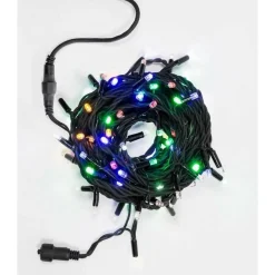 TENDA CATENA LUMINOSA ESTERNO RGB MULTICOLORE LUCI NATALE 100LED PROLUNGABILE 3MT