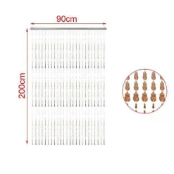 TENDA CON PERLINE COLORATE A FILI SUPPORTO PER PORTA 90X200CM MOSCHIERA 2002914