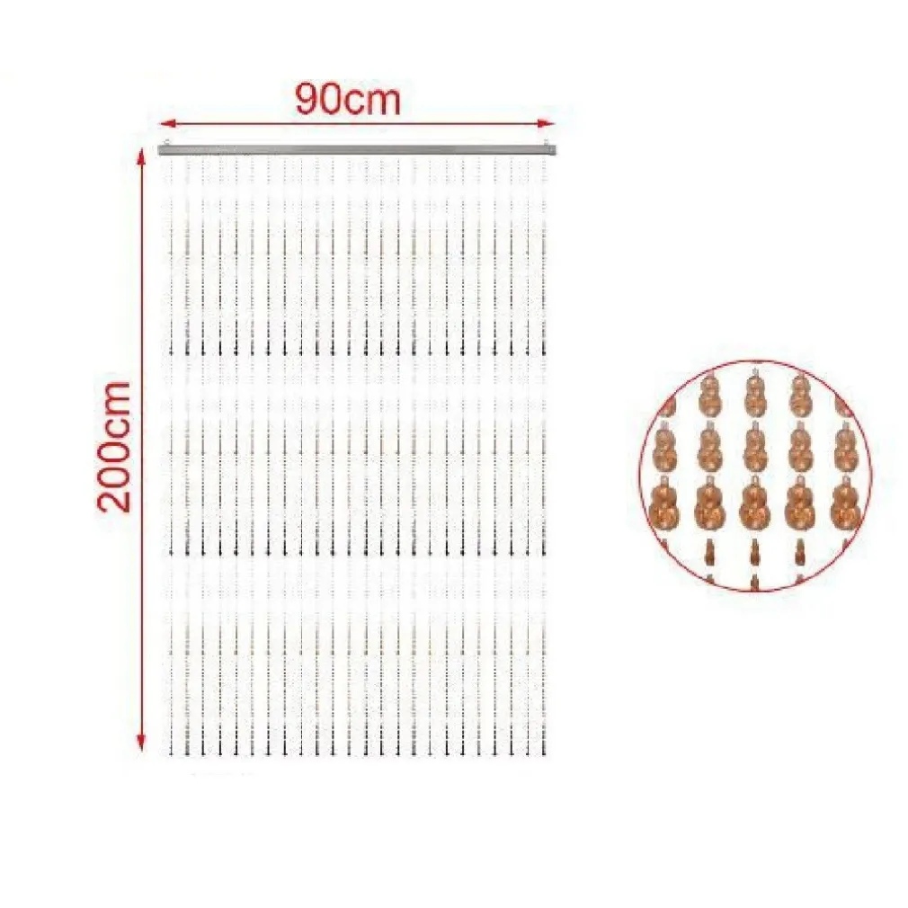 TENDA CON PERLINE COLORATE A FILI SUPPORTO PER PORTA 90X200CM MOSCHIERA 2002914