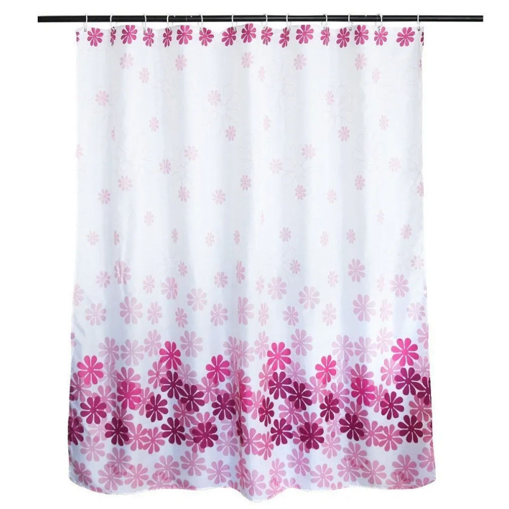 TENDA DOCCIA ANTIMUFFA FANTASIA IMPERMEABILE 180 X 180 CM CON ANELLI BAGNO