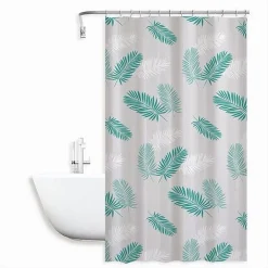 TENDA DOCCIA ANTIMUFFA IMPERMEABILE 180 X 200 CM CON ANELLI BAGNO PIUME 59517