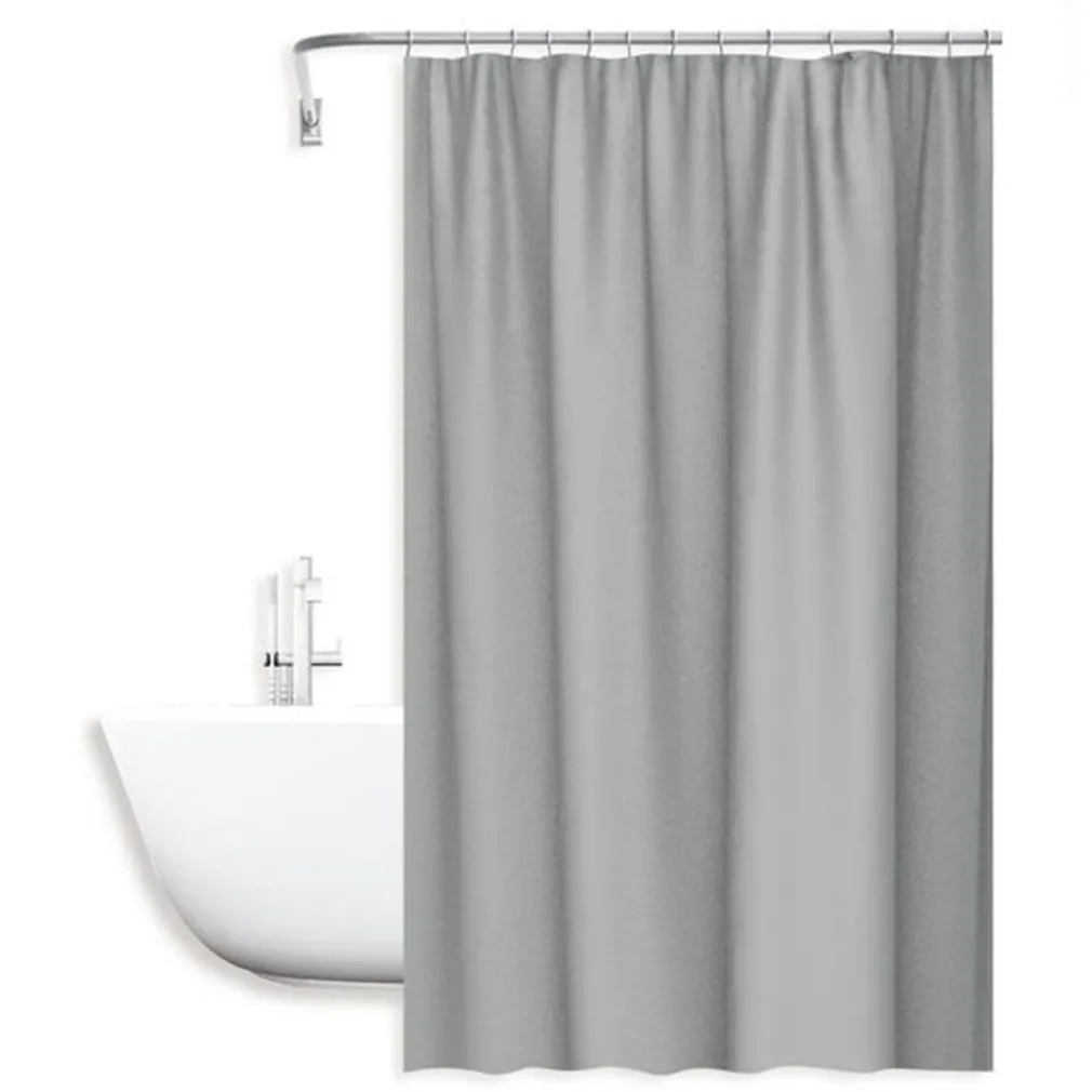 TENDA DOCCIA ANTIMUFFA IMPERMEABILE 180X200CM CON ANELLI BAGNO GRIGIO CHIARO 69850