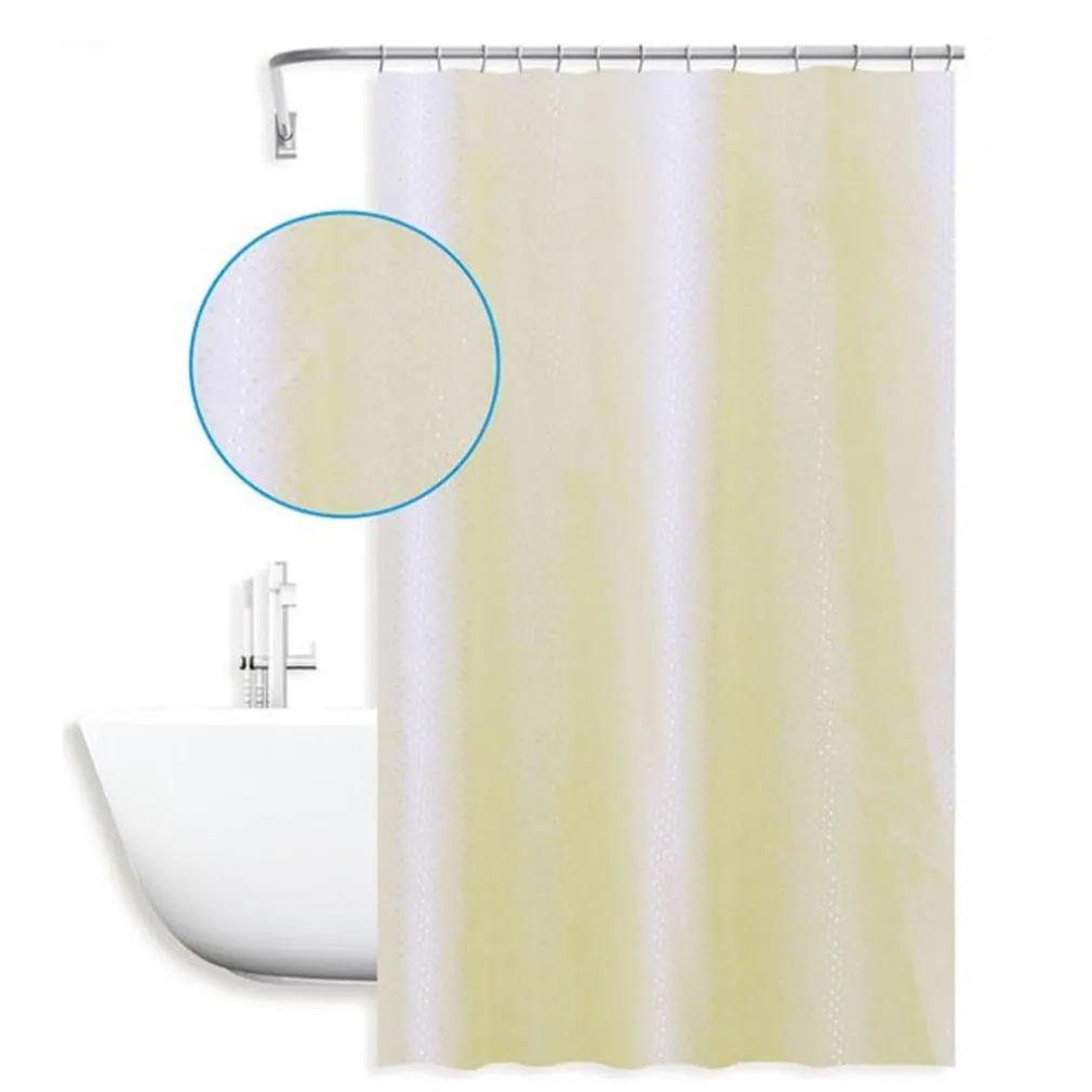 TENDA DOCCIA ANTIMUFFA IMPERMEABILE 180X200 CM BIANCA GIALLA TEXTURE ROMBI 59817