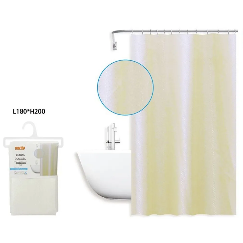 TENDA DOCCIA ANTIMUFFA IMPERMEABILE 180X200 CM BIANCA GIALLA TEXTURE ROMBI 59817