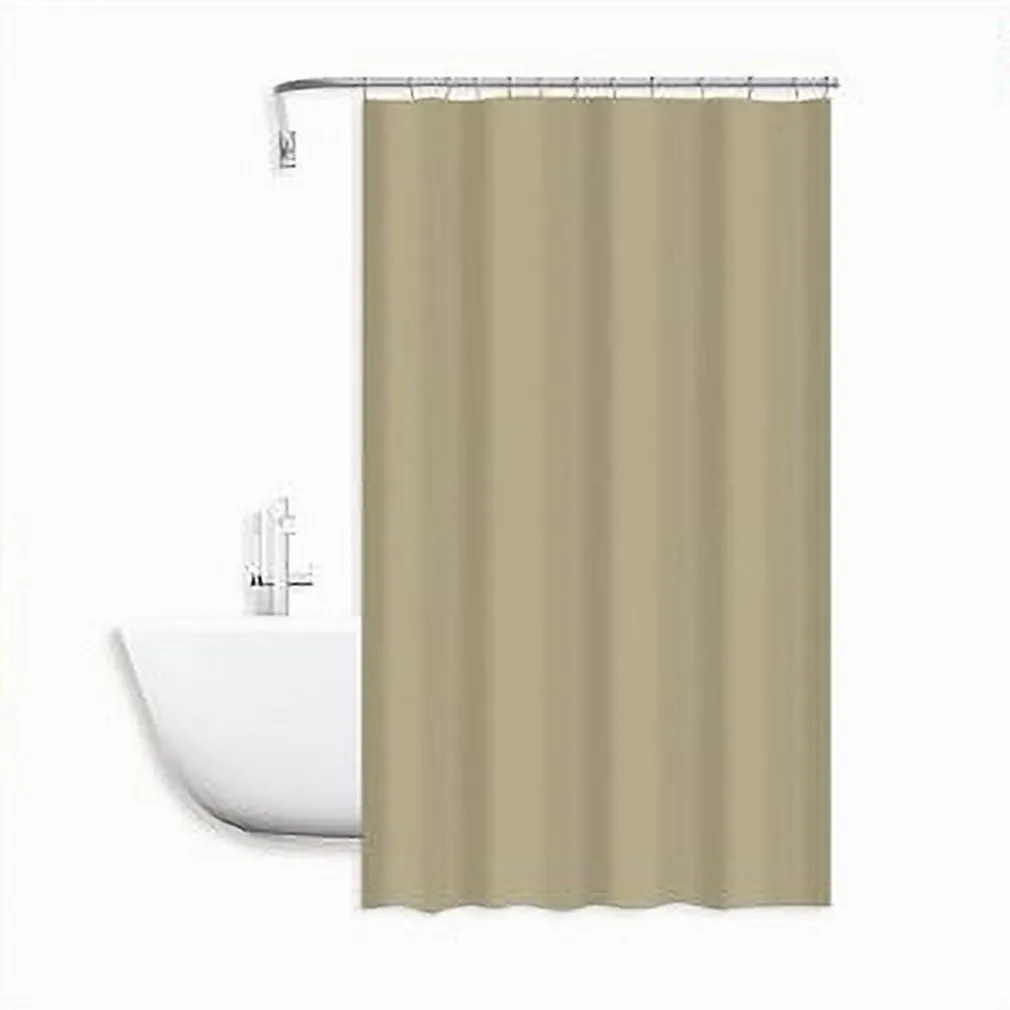TENDA DOCCIA ANTIMUFFA IMPERMEABILE POLIESTERE 180X200CM GANCI BAGNO BEIGE 79859
