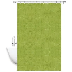 TENDA DOCCIA ANTIMUFFA IMPERMEABILE VERDE 180 X 240 CM CON ANELLI BAGNO 2D 52132
