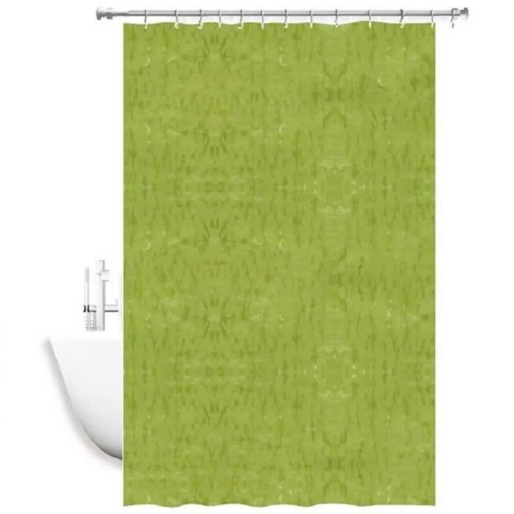TENDA DOCCIA ANTIMUFFA IMPERMEABILE VERDE 180 X 240 CM CON ANELLI BAGNO 2D 52132