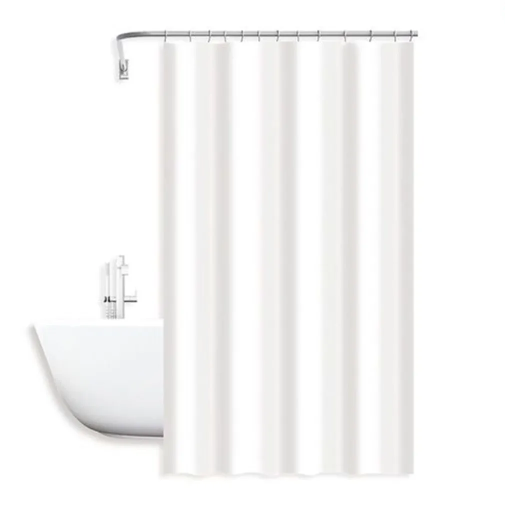 TENDA DOCCIA ANTIMUFFA IMPERMEABILE POLIESTERE 180X200 CM GANCI BAGNO BIANCA 79856