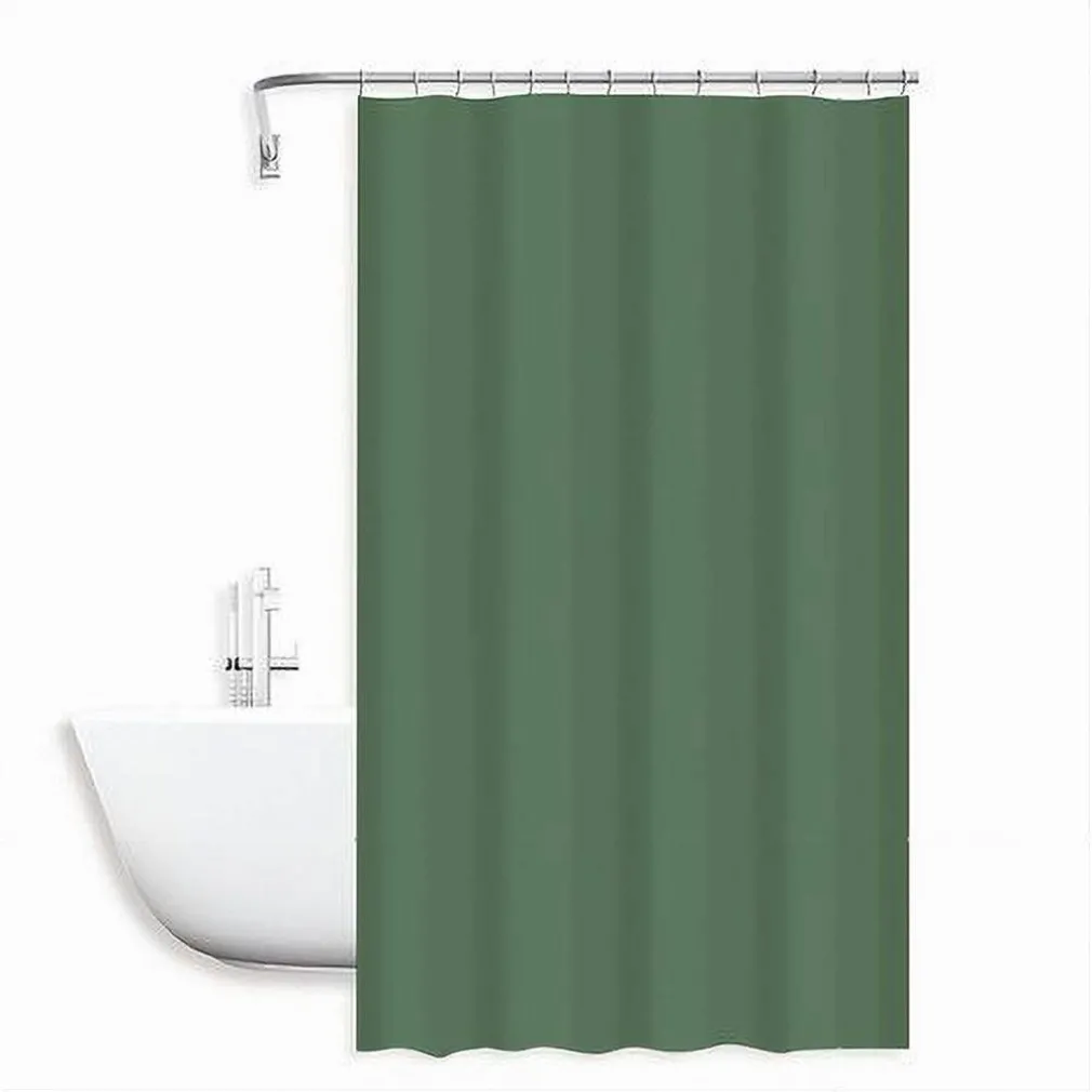 TENDA DOCCIA ANTIMUFFA IMPERMEABILE POLIESTERE 180X200CM GANCI BAGNO VERDE 79858