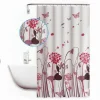 TENDA DOCCIA ANTIMUFFA IMPERMEABILE 240X200 CM ANELLI BAGNO FIORI FARFALLE 59516