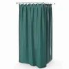 TENDA DOCCIA ANTIMUFFA IMPERMEABILE 180X200CM CON ANELLI BAGNO VERDE SCURO 69974