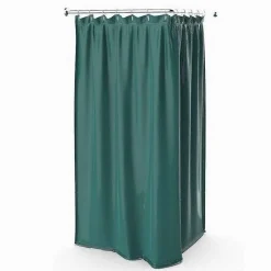 TENDA DOCCIA ANTIMUFFA IMPERMEABILE 180X200CM CON ANELLI BAGNO VERDE SCURO 69974