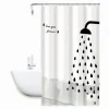 TENDA DOCCIA ANTIMUFFA LOVE YOU FOREVER IMPERMEABIL 180X180CM ANELLI BAGNO 79217