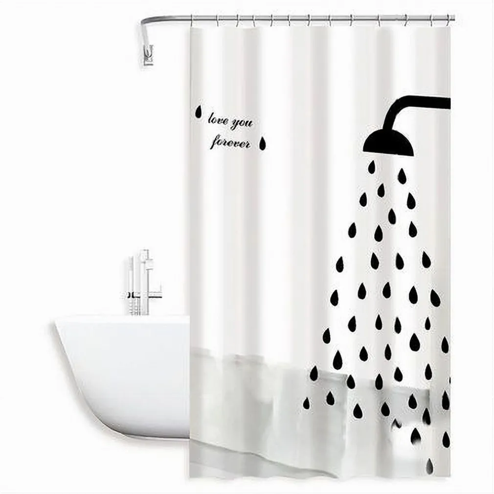 TENDA DOCCIA ANTIMUFFA LOVE YOU FOREVER IMPERMEABIL 180X180CM ANELLI BAGNO 79217