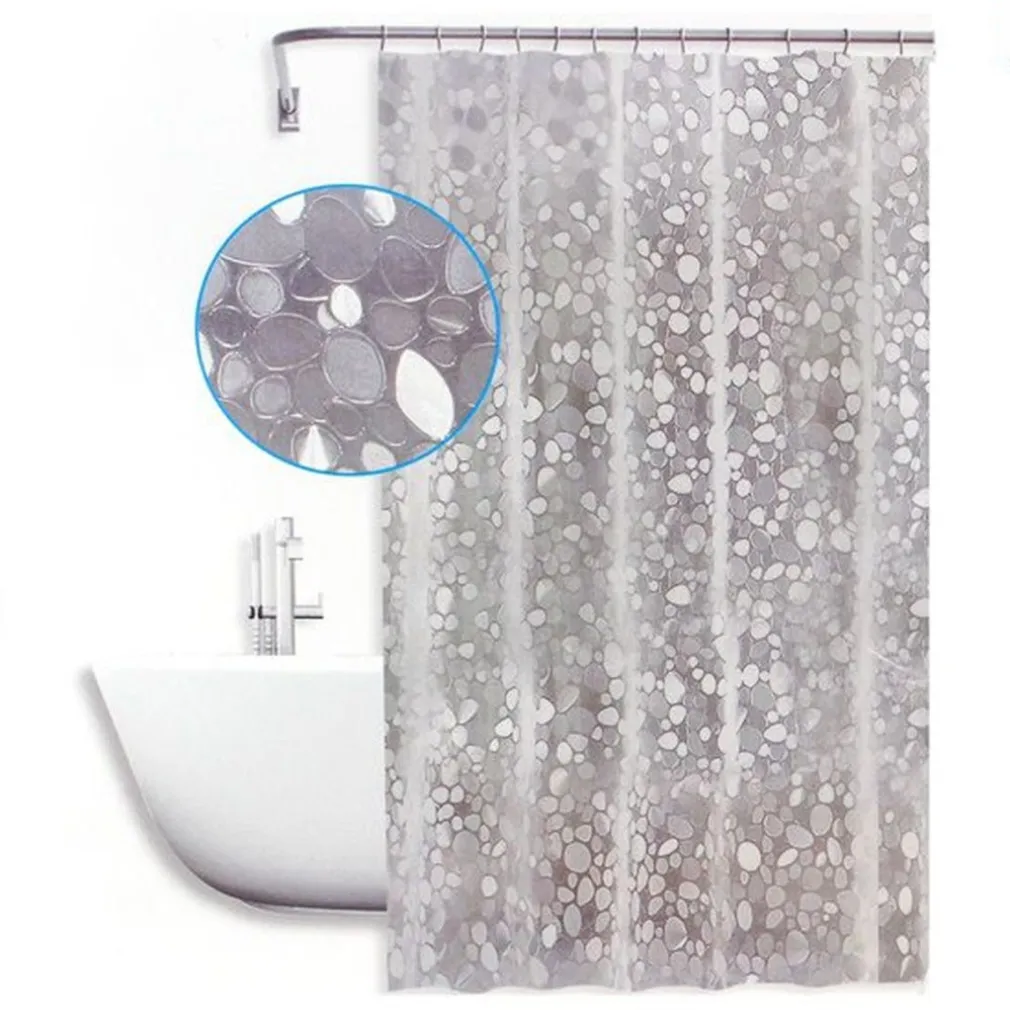 TENDA DOCCIA VASCA ANTIMUFFA IMPERMEABILE BIANCA CON SASSOLINI 180 X 200CM 59525